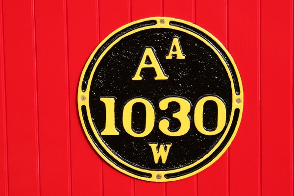 AA1030 number plate