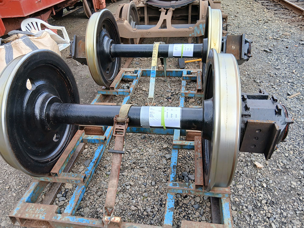 Wheelsets after visit to Wellington wheel lathe.