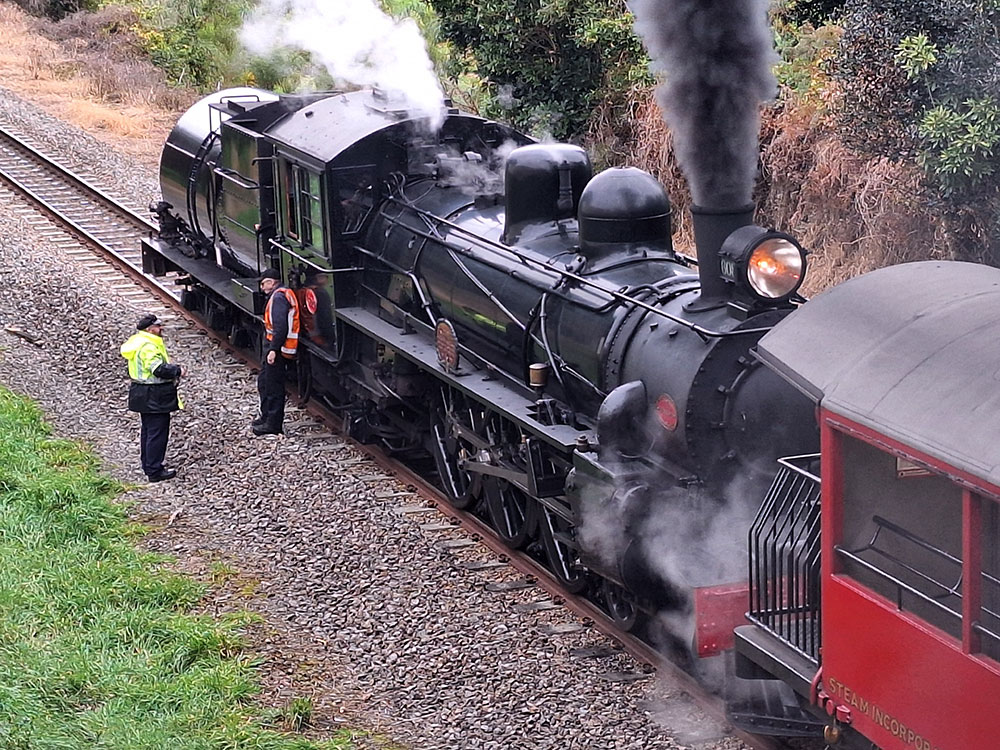 Steam locomotive Ab608 at Tatum